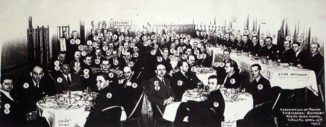 Association of Polish Engineers - Banquet, Royal York Hotel, Toronto, April 15th, 1944